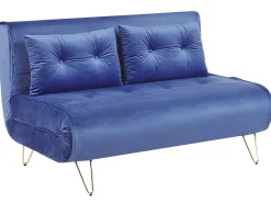 Beliani 3-Istuttava Sohvaryhma Sametti Laivastonsininen Vestfold Clearance