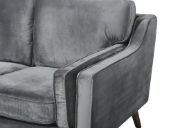 Beliani 2-Istuttava Tummanharmaa Sohva Lokka Shop