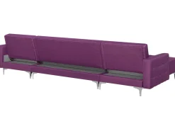 Beliani 5-Istuttava U-Kulmavuodesohva Kangas Violetti Aberdeen Discount