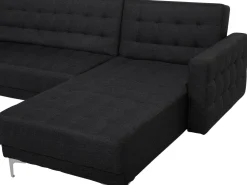 Beliani 5-Istuttava U-Kulmavuodesohva Ja Rahi Kangas Grafiitinharmaa Aberdeen Cheap