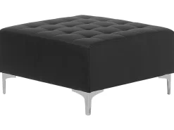 Beliani 6-Istuttava U-Kulmavuodesohva Ja Rahi Keinonahka Musta Aberdeen Discount