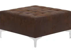 Beliani 5-Istuttava U-Kulmavuodesohva Ja Rahi Keinonahka Ruskea Aberdeen Cheap