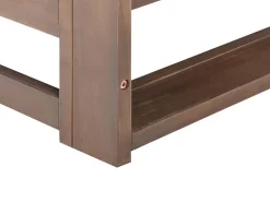 Beliani 2-Istuttava Ulkokulmasohva Sertifioitu Akaasia Tumma Puu Timor Ii Fashion