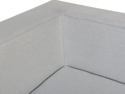 Beliani 7-Istuttava Ulkokulmasohva Ja Rahi Kangas Vasenk. Vaaleanharmaa Arezzo Hot