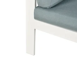 Beliani 5-Istuttava Ulkokulmasohvaryhma Alumiini Valkoinen/Vihrea Messina Online