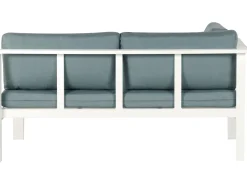 Beliani 5-Istuttava Ulkokulmasohvaryhma Alumiini Valkoinen/Vihrea Messina Online