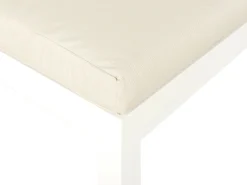 Beliani 5-Istuttava Ulkokulmasohvaryhma Alumiini Valkoinen/Beige Messina Discount