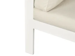 Beliani 5-Istuttava Ulkokulmasohvaryhma Alumiini Valkoinen/Beige Messina Discount