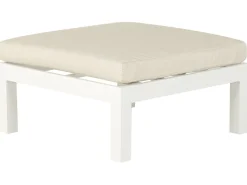 Beliani 5-Istuttava Ulkokulmasohvaryhma Alumiini Valkoinen/Beige Messina Discount