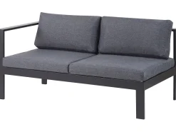 Beliani 5-Istuttava Ulkokulmasohvaryhma Alumiini Musta/Harmaa Messina Cheap