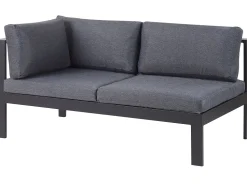 Beliani 5-Istuttava Ulkokulmasohvaryhma Alumiini Musta/Harmaa Messina Cheap