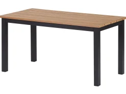 Beliani 5-Istuttava Ulkokulmasohvaryhma Alumiini Musta/Harmaa Messina Cheap