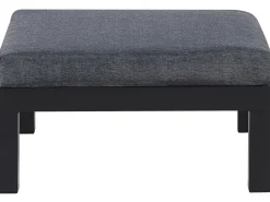 Beliani 5-Istuttava Ulkokulmasohvaryhma Alumiini Musta/Harmaa Messina Cheap