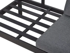 Beliani 5-Istuttava Ulkokulmasohvaryhma Alumiini Musta/Harmaa Messina Cheap