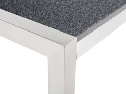 Beliani 8-Istuttava Ulkoruokailuryhma 3-Osainen Graniittitaso Tekstiilituolit Harmaa/Beige Grosseto Flash Sale