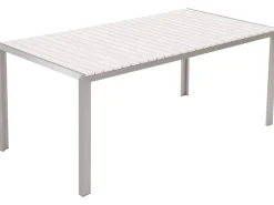 Beliani 6-Istuttava Ulkoruokailuryhma Alumiini Valkoinen Nardo Store