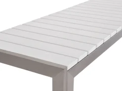 Beliani 6-Istuttava Ulkoruokailuryhma Alumiini Valkoinen Nardo Store