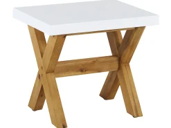 Beliani 8-Istuttava Ulkoruokailuryhma Penkeilla Ja Jakkaroilla Valkoinen Olbia Online