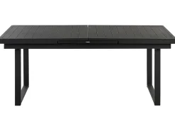 Beliani 6-Istuttava Ulkoruokailuryhma Alumiini Musta/Harmaa Valcanetto/Taviano Cheap