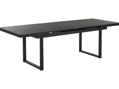 Beliani 6-Istuttava Ulkoruokailuryhma Alumiini Musta/Harmaa Valcanetto/Taviano Cheap