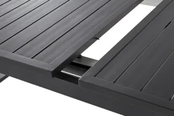 Beliani 6-Istuttava Ulkoruokailuryhma Alumiini Musta/Harmaa Valcanetto/Taviano Cheap