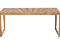 Beliani 8-Istuttava Ulkoruokailuryhma Akaasia Vaalea Puu/Harmaa Sassari Hot