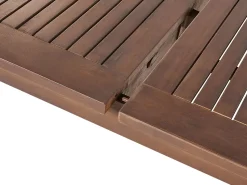 Beliani 8-Istuttava Ulkoruokailuryhma Akaasia Tumma Puu Cesana Flash Sale