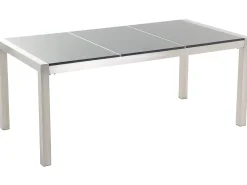 Beliani 6-Istuttava Ulkoruokailuryhma 3-Osainen Graniittitaso Ja Tekstiilituolit Harmaa Grosseto Best Sale