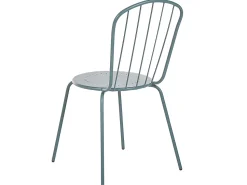 Beliani 4-Istuttava Ulkoruokailuryhma Aurinkovarjolla Teras Vaaleansininen Calvi Store