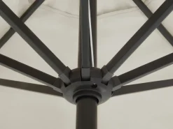 Beliani 4-Istuttava Ulkoruokailuryhma Aurinkovarjolla Teras Vaaleansininen Calvi Store