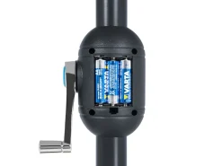 Beliani 4-Istuttava Ulkoruokailuryhma Aurinkovarjolla Teras Vaaleansininen Calvi Store