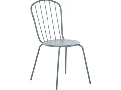 Beliani 4-Istuttava Ulkoruokailuryhma Aurinkovarjolla Teras Vaaleansininen Calvi Store