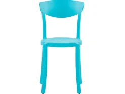 Beliani 4-Istuttava Ulkoruokailuryhma Muovi Turkoosi/Valkoinen Sersale/Vieste Hot