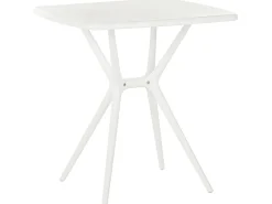 Beliani 4-Istuttava Ulkoruokailuryhma Muovi Turkoosi/Valkoinen Sersale/Vieste Hot