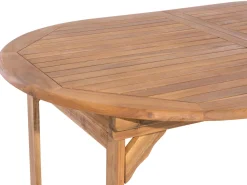 Beliani 8-Istuttava Ulkoruokailuryhma Akasiapuu Vaalea Puu Maui Cheap