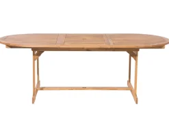 Beliani 8-Istuttava Ulkoruokailuryhma Akasiapuu Vaalea Puu Maui Cheap