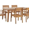 Beliani 6-Istuttava Ulkoruokailuryhma Vaalea Akasiapuu Fornelli Cheap