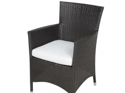 Beliani 8-Istuttava Ulkoruokailuryhma Polyrottinki Tummanruskea Italy Best Sale