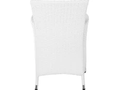 Beliani 8-Istuttava Ulkoruokailuryhma Polyrottinki Valkoinen Italy New