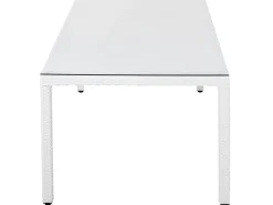 Beliani 8-Istuttava Ulkoruokailuryhma Polyrottinki Valkoinen Italy New