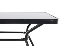 Beliani 6-Istuttava Ulkoruokailuryhma Teras Musta Livo Clearance