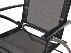 Beliani 6-Istuttava Ulkoruokailuryhma Teras Musta Livo Clearance