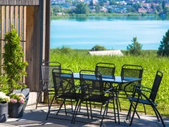 Beliani 6-Istuttava Ulkoruokailuryhma Teras Musta Livo Clearance