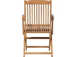 Beliani 8-Istuttava Ulkoruokailuryhma Aurinkovarjolla Akasiapuu Beige/Sininen Maui Sale