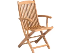 Beliani 6-Istuttava Ulkoruokailuryhma Aurinkovarjolla Vaalea Akasiapuu Maui Outlet