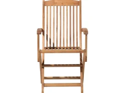 Beliani 6-Istuttava Ulkoruokailuryhma Aurinkovarjolla Vaalea Akasiapuu Maui Outlet