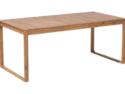 Beliani 8-Istuttava Ulkoruokailuryhma Akaasia Vaalea Puu Sassari Cheap