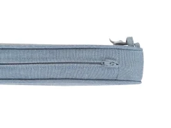 Beliani 8-Istuttava Ulkoruokailuryhma Akaasia Vaalea Puu/Sininen Sassari Online