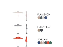 Beliani 6-Istuttava Ulkoruokailuryhma Aurinkovarjolla Vaalea Akasiapuu Java Best Sale