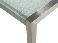 Beliani 6-Istuttava Ulkoruokailuryhma 3-Osainen Lasitaso Tekstiilituolit Musta Grosseto Flash Sale